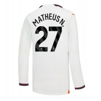 Maglie da calcio Manchester City Matheus Nunes #27 Seconda Maglia 2023-24 Manica Lunga